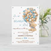 ベアリーウェイベアーブルーボーイシャワー 招待状 (スタンド正面)