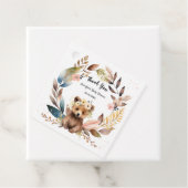 ベアリーウェイベビーシャワーかわいいクマテーマ フェイバータグ (インサイチュ)