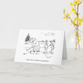 ベアリーゴルフグリーティングカード カード (黄色い花)