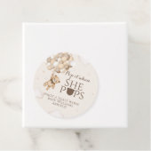 ベアリー待ちクマ気球彼女はポップ赤ちゃんシャワー フェイバータグ (インサイチュ)