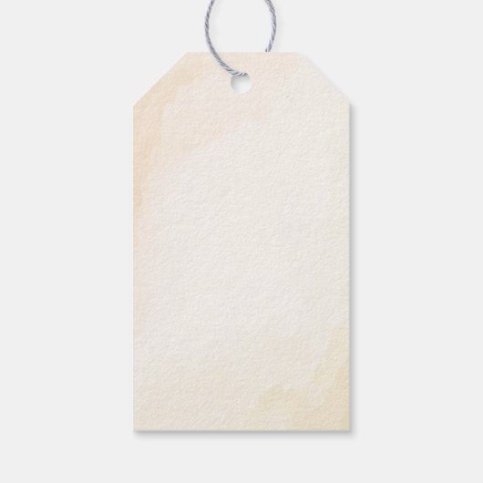 ベアリー待ち飛んでいるベアウォーター色ありがとう ギフトタグ (裏面)