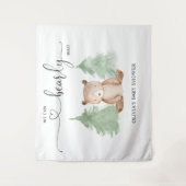 ベアリー待つことができないベイビーシャワータペストリー タペストリー (正面)