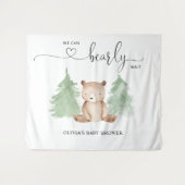 ベアリー待つことができないベビーシャワータペストリー タペストリー (正面(横))