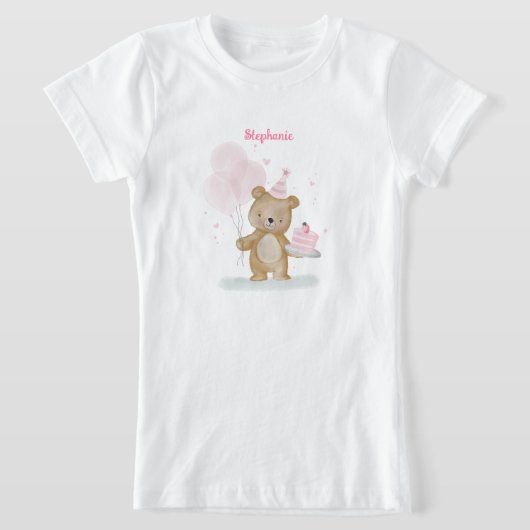 ベアリー・スイート・バースデー Tシャツ (レイダウン)