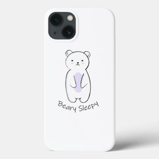 ベアリー・スリーピー・ベア Case-Mate iPhoneケース (裏面)