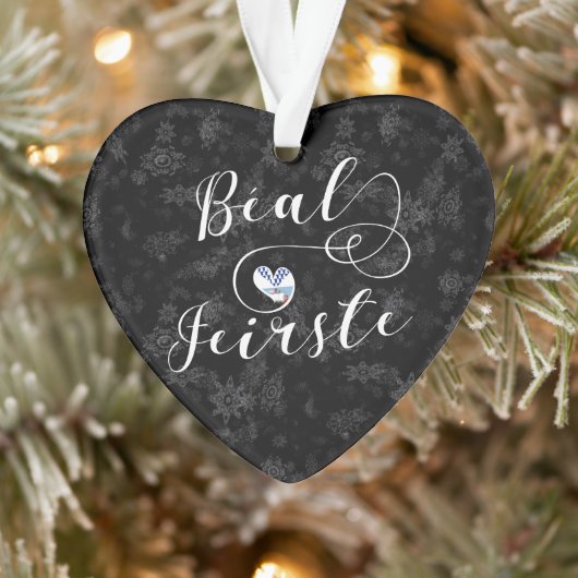 ベアルフェイルスト国旗のハート、ベルファスト オーナメント (ツリー)