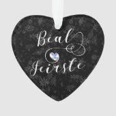 ベアルフェイルスト国旗のハート、ベルファスト オーナメント (正面)