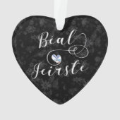 ベアルフェイルスト国旗のハート、ベルファスト オーナメント (裏面)