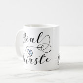 ベアルフェイルスト国旗のハート、ベルファスト コーヒーマグカップ (正面左)