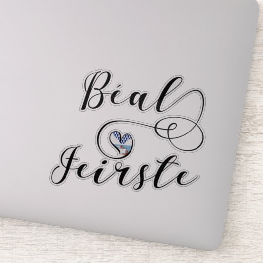 ベアルフェイルスト国旗のハート、ベルファスト シール (詳細)