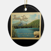 ベアレイクコロラドヴィンテージトラベル セラミックオーナメント (左)