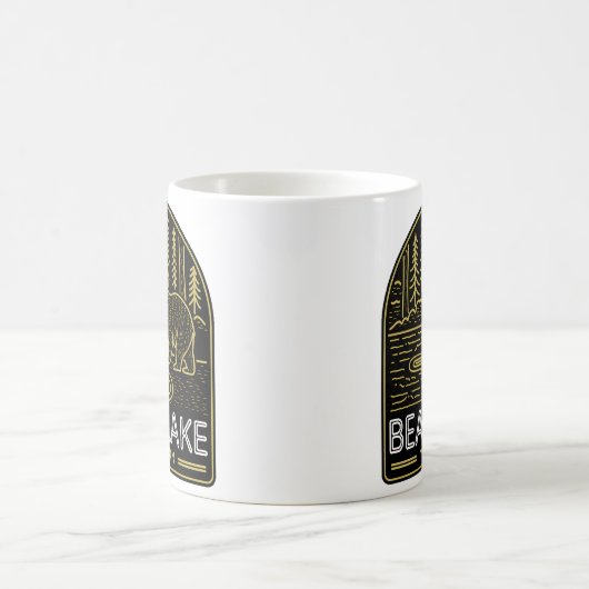 ベアレイクミシガンヴィンテージネオン コーヒーマグカップ (中央)