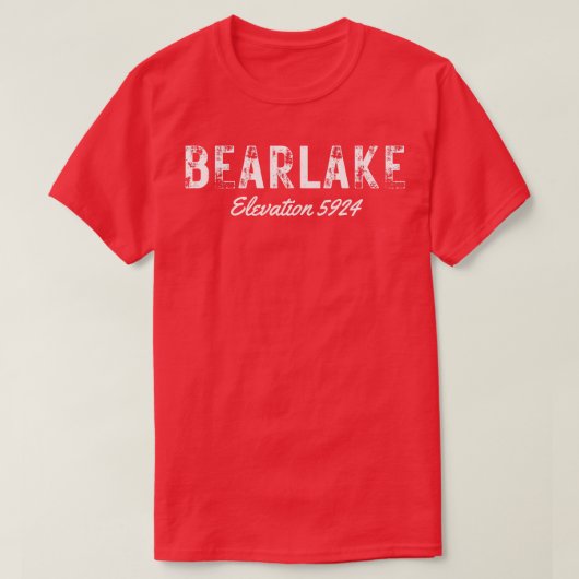 ベアレイクユタ海抜5924 Tシャツ (デザイン正面)