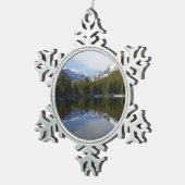 ベアレイクリフレクションII スノーフレークピューターオーナメント (右)