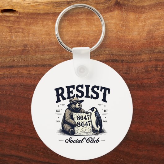 ベアレジス保護ト国立公園アンチトランプ8647 キーホルダー (正面)