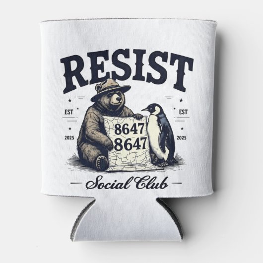 ベアレジス保護ト国立公園アンチトランプ8647 缶クーラー (正面)