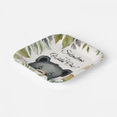 ベアワイルドワンウッドランドアニマルバースデーパーティー ペーパープレート (傾斜あり)