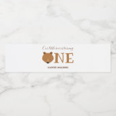 ベアワンファースト誕生日 ペットボトルラベル (シングルラベル)