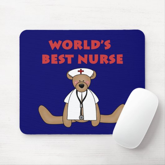 ベアワールド最高ののナースTシャツとギフト マウスパッド (マウス)