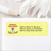 ベアワールド最高ののナースTシャツとギフト ラベル (インサイチュ)