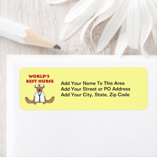 ベアワールド最高ののナースTシャツとギフト ラベル (インサイチュ)