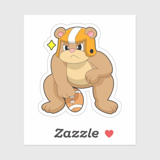 ベアーアットサッカースポーツ シール (シート)