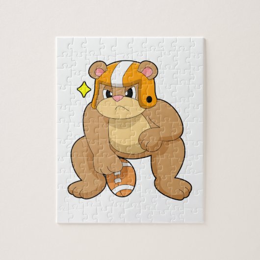 ベアーアットサッカースポーツ ジグソーパズル (縦)