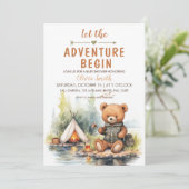 ベアーアドベンチャーが赤ちゃんのシャワーを始める 招待状 (スタンド正面)