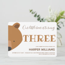 ベアーアニマルキッズ3歳の誕生日