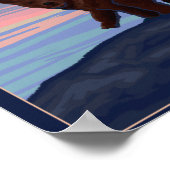 ベアーアンドクブ – イエローストーン国立公園 ポスター (角)