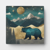 ベアーインザムーンライトインデザイン フォトプラーク (正面)
