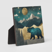 ベアーインザムーンライトインデザイン フォトプラーク (正面)