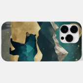 ベアーインザムーンライトインデザイン Case-Mate iPhoneケース (裏面 (横))