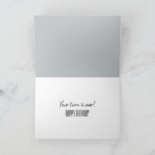 ベアーインボート誕生日ユーモア カード (内部)