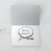 ベアーインボート81誕生日ユーモア カード (内部)