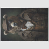 ベアーイン紳士服着3デコパージュ紙 薄葉紙 (正面)