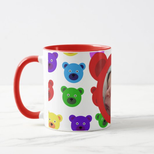 ベアーイン・レッド マグカップ (左)