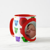 ベアーイン・レッド マグカップ (正面左)