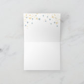 ベアーウィンターボーイ赤ちゃんシャワー サンキューカード (内部)