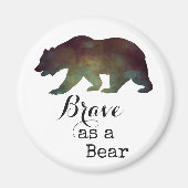 ベアーウォーターのタイポグラフィ マグネット (正面)