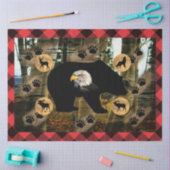 ベアーウルフエルクムースディアイーグル 薄葉紙 (クラフト)