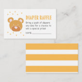 ベアーオムツラッフルチケット エンクロージャーカード (正面/裏面)