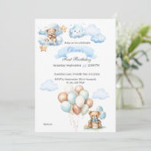 ベアーオンフライトブルーボーイズ誕生日 招待状 (スタンド正面)