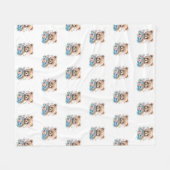 ベアーカブ フリースブランケット (正面(横))