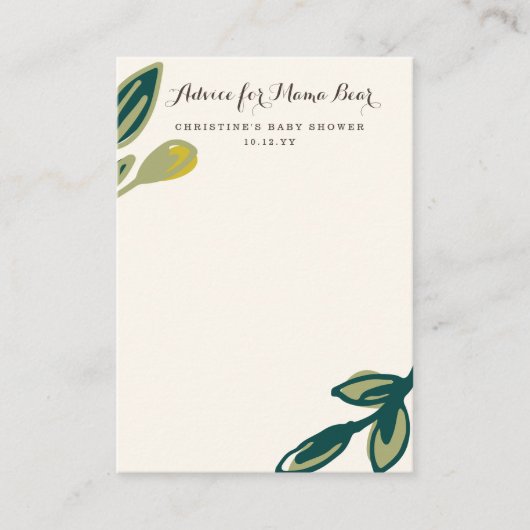 ベアーカブ |ママのアドバイスカード アドバイスカード (正面)