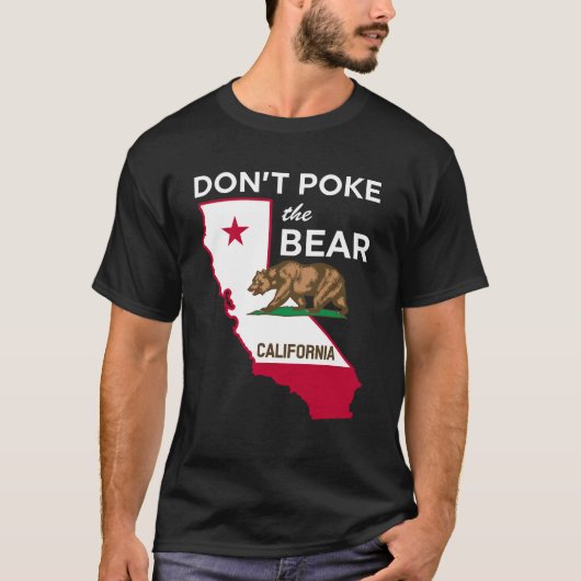 ベアーカリフォルニア共和国のデザイン Tシャツ (正面)