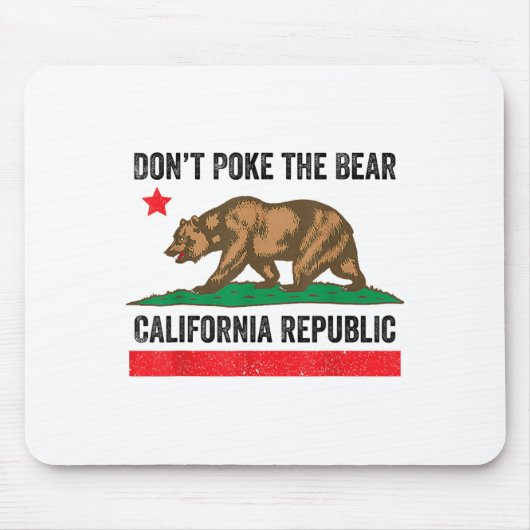 ベアーカリフォルニア共和国を攻撃しない マウスパッド (正面)
