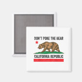 ベアーカリフォルニア共和国を攻撃しない マグネット (正面/裏面)