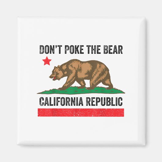 ベアーカリフォルニア共和国を攻撃しない マグネット (正面)