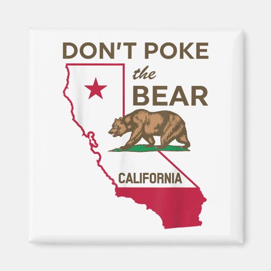 ベアーカリフォルニア共和国を攻撃しない マグネット (正面)